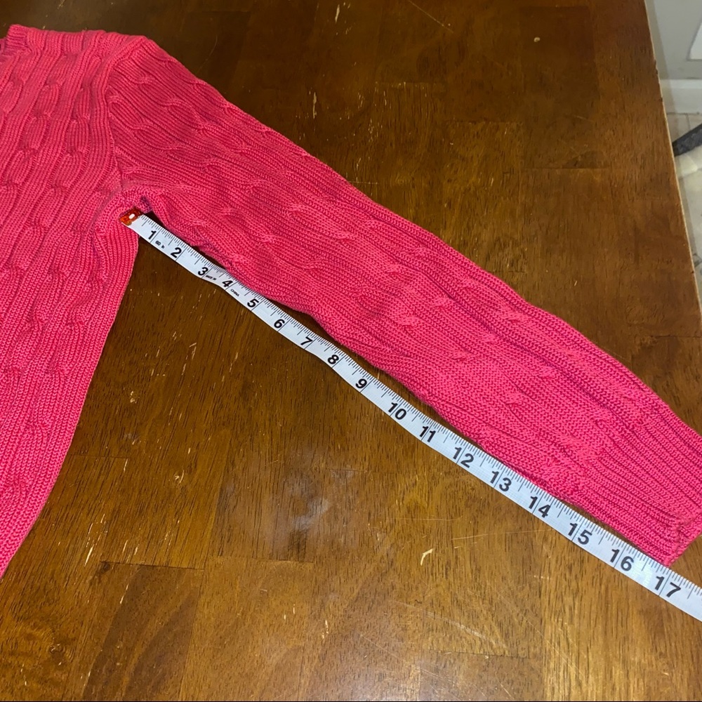 SOLD Ralph Lauren Hot Pink Sweater - Picture 7 of 11
